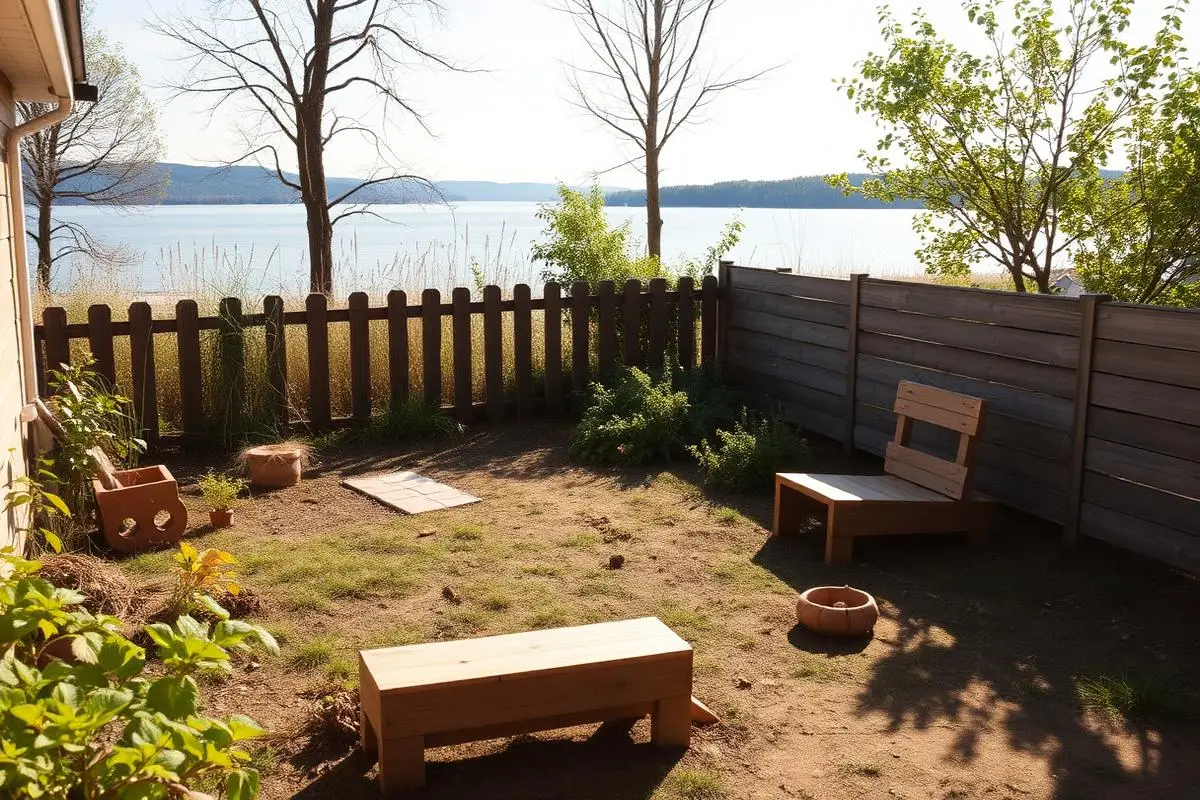 Jardin & lac